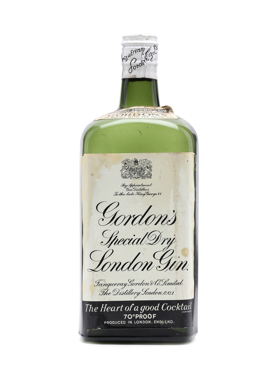 Gordon's Gin Spring Cap Bottled 1950 75cl