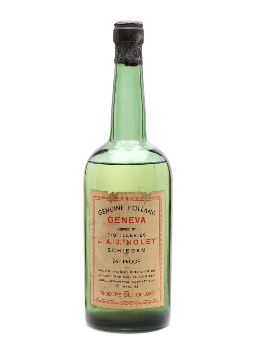 Nolet Genuine Holland Geneva Bottled 1920s-1930s 75cl / 39.4%