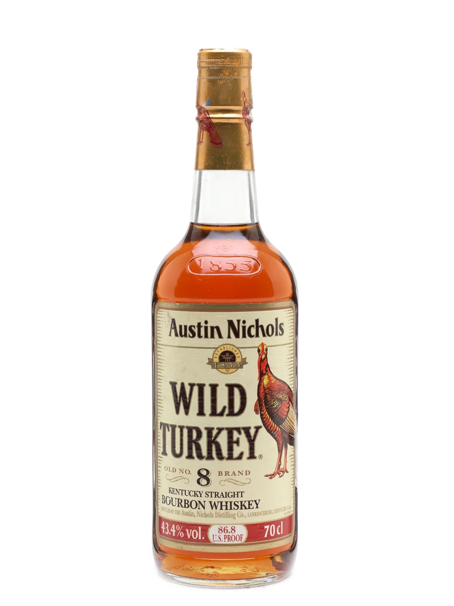 Wild Turkey 86.8 Proof Old No 8 Brand Bottled 1990s - Lawrenceburg 70cl / 43.4%