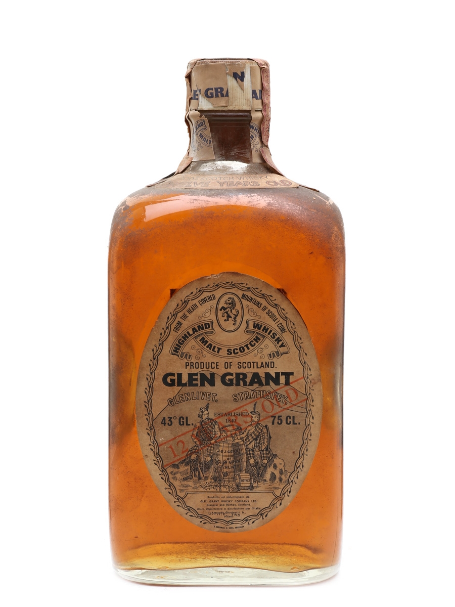 Glen Grant 12 Year Old Bottled 1970s - Giovinetti 75cl / 43%