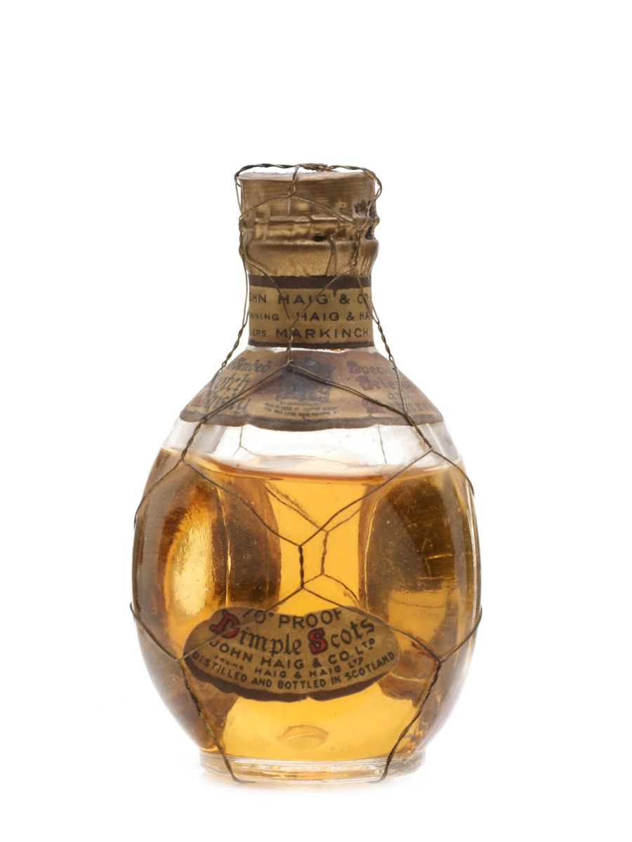 Haig's Dimple Spring Cap Bottled Late 1930s 5cl / 405