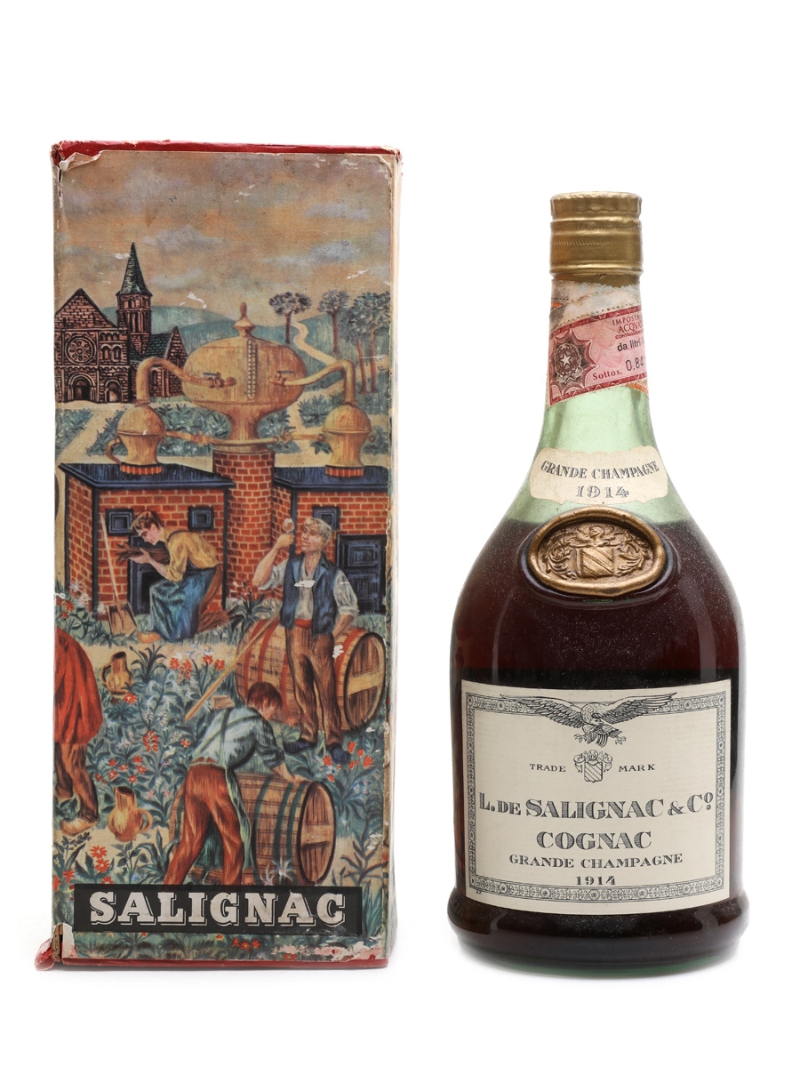 Salignac 1914 Grande Champagne Cognac Bottled 1960s 73cl / 40%