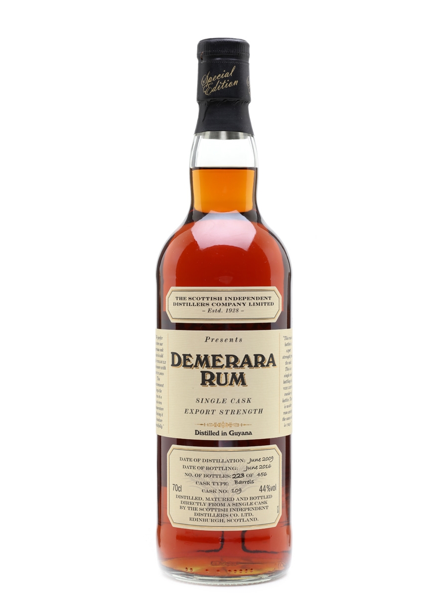 Demerara Rum 2009 Bottled 2016 - Scottish Independent Distillers 70cl / 44%