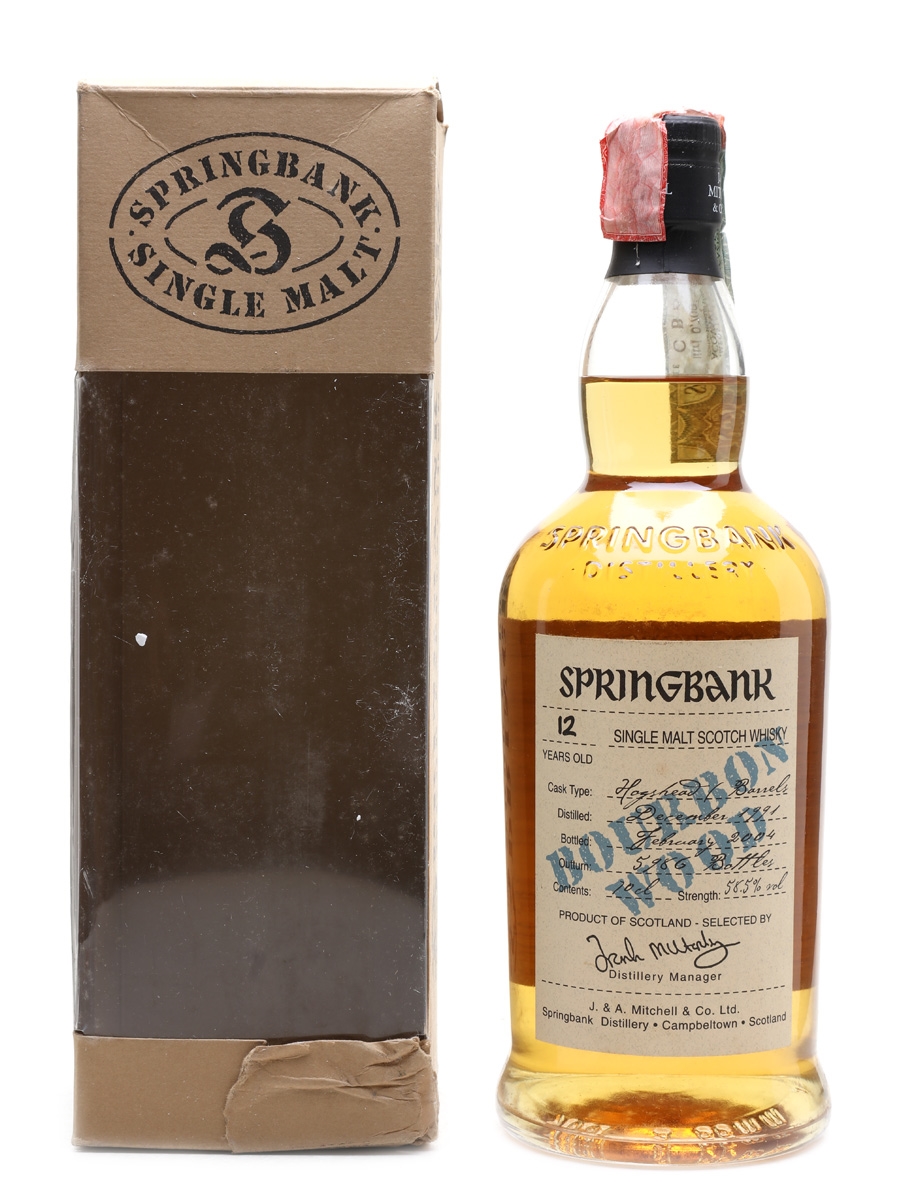 Springbank 1991 12 Year Old Bourbon Wood 70cl / 58.5%