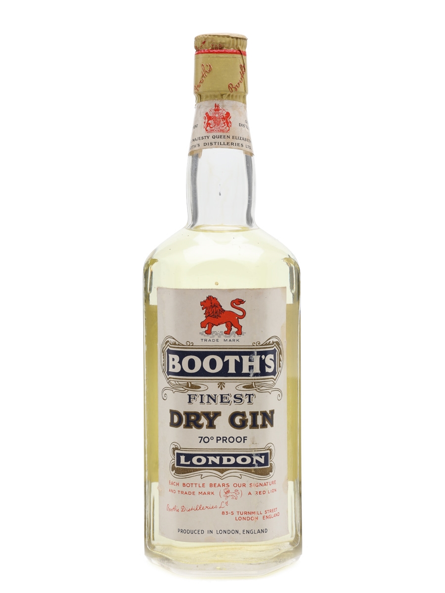 Booth's London Dry Gin Bottled 1958 75cl / 40%
