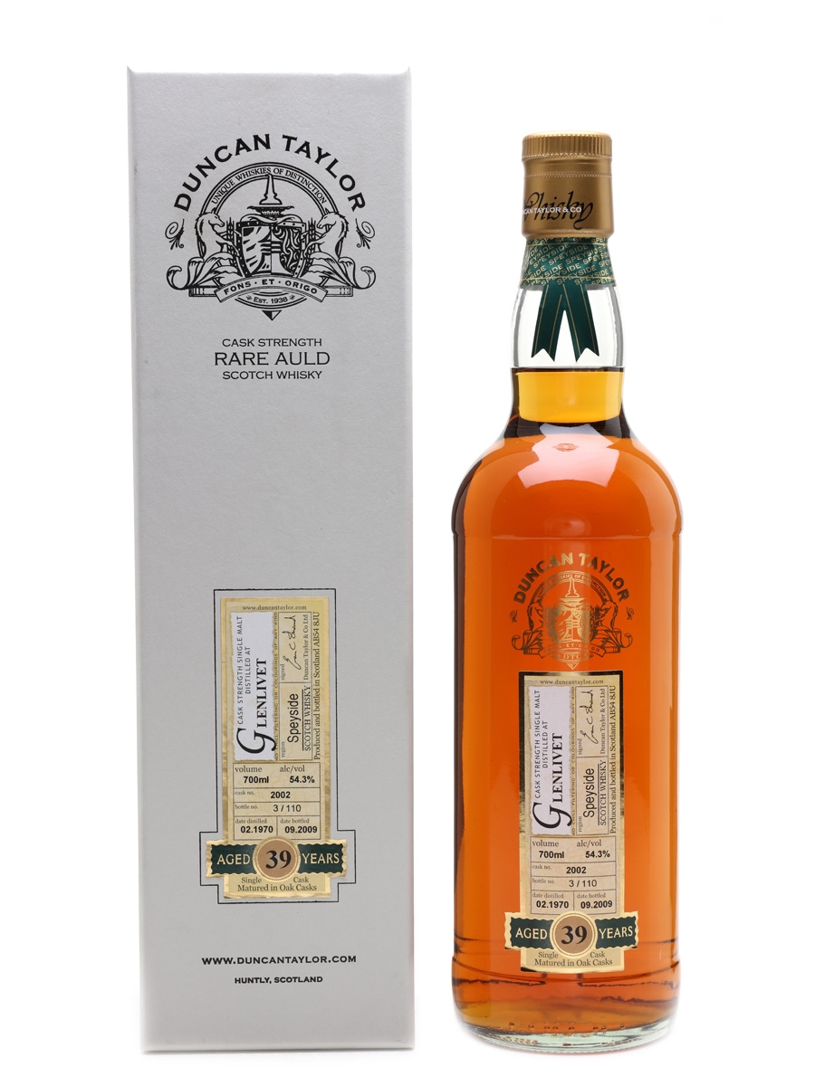 Glenlivet 1970 39 Year Old Bottled 2009 - Duncan Taylor Rare Auld 70cl / 54.3%
