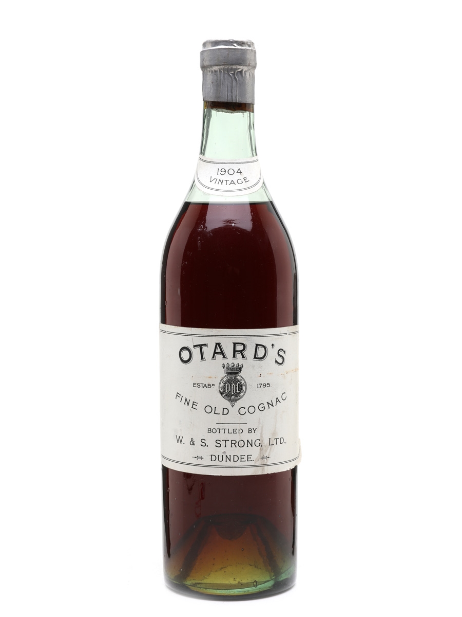Otard's 1904 Fine Old Cognac Bottled 1940s - W & S Strong 75cl