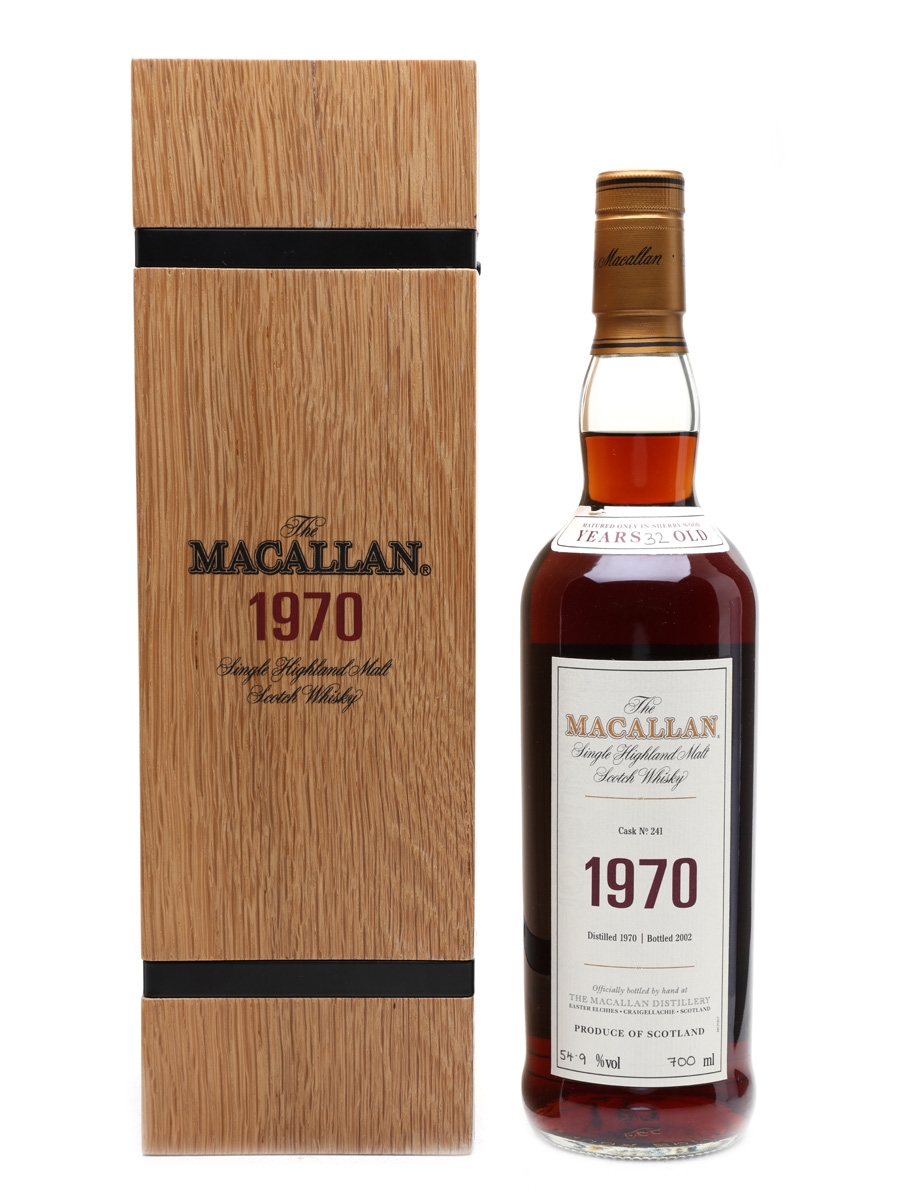 Macallan 1970 Fine & Rare 32 Year Old - Cask No. 241 70cl / 54.9%