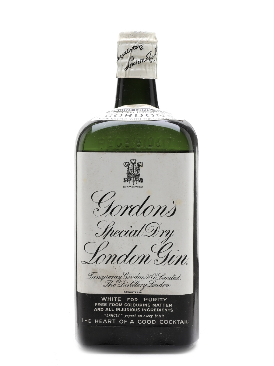Gordon's Special Dry London Gin Bottled 1940s-1950s - Spring Cap 75cl / 40%