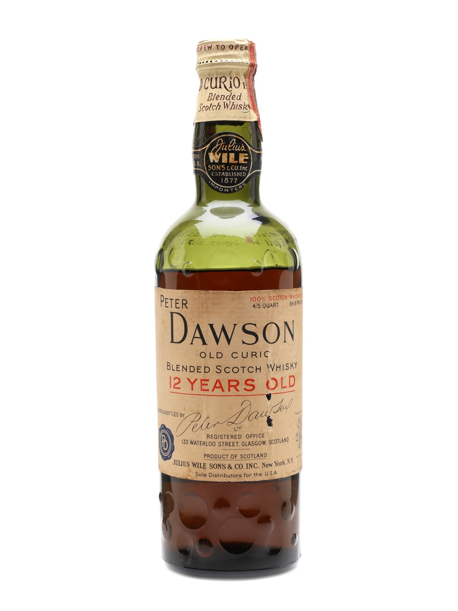 Peter Dawson Old Curio 12 Year Old Bottled 1935-1945 - Julius Wile & Sons 75.7cl / 43.4%