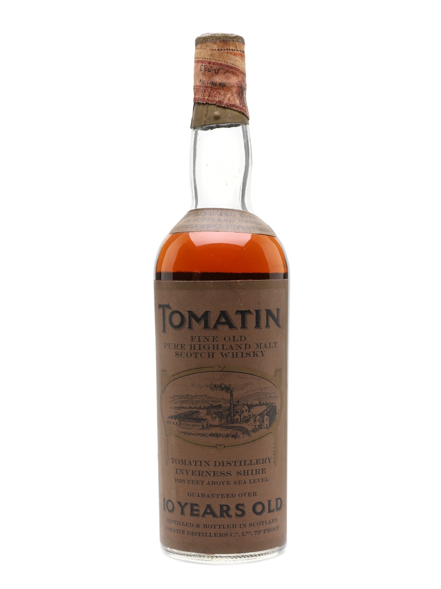 Tomatin 10 Year Old Bottled 1960s - Baretto Import 75cl / 43%