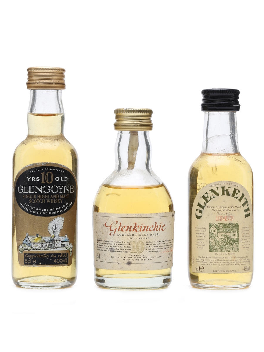 3 x Single Malt Whisky Miniatures 