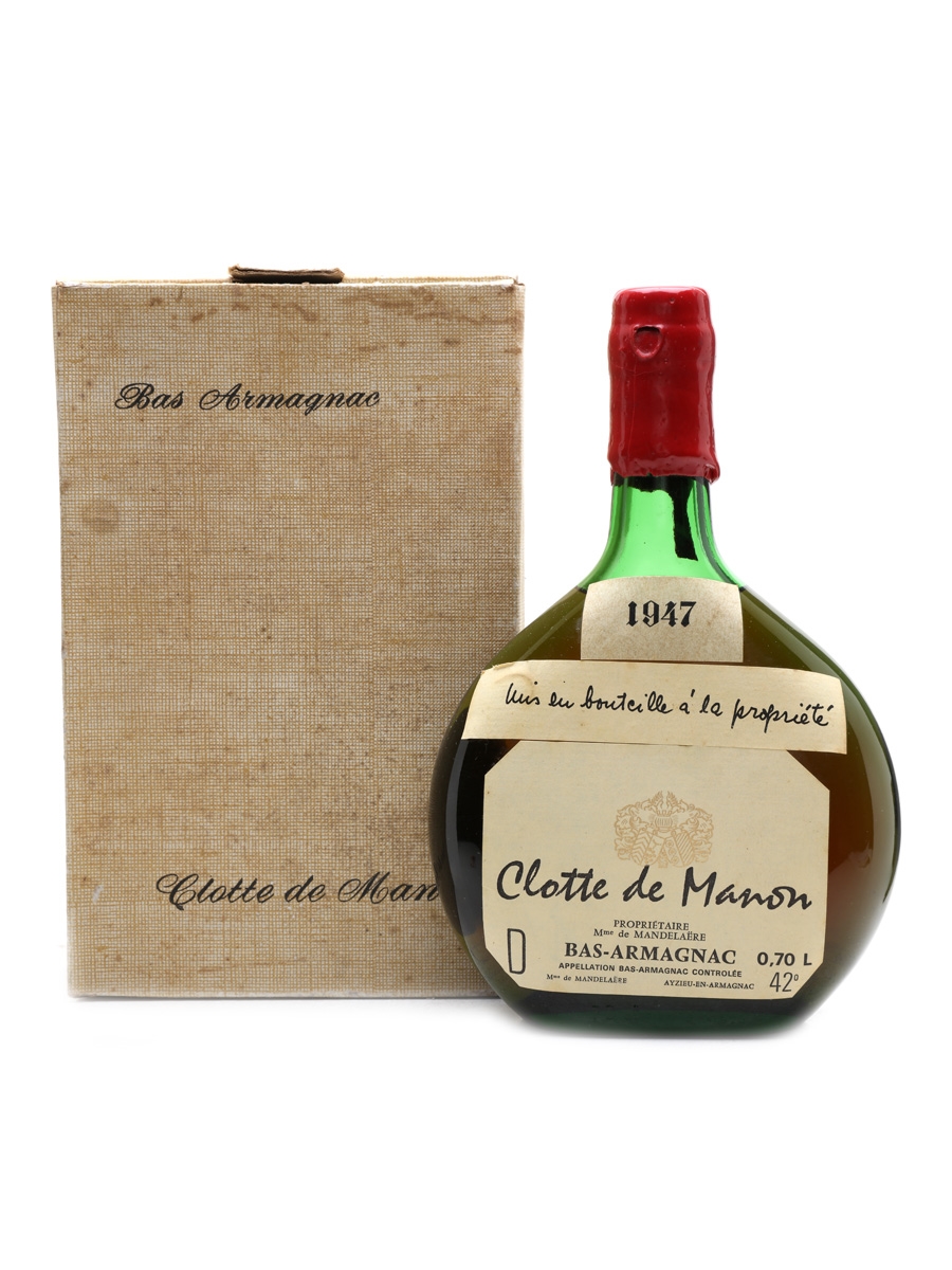 Clotte De Manon 1947 Bas Armagnac  70cl / 42%