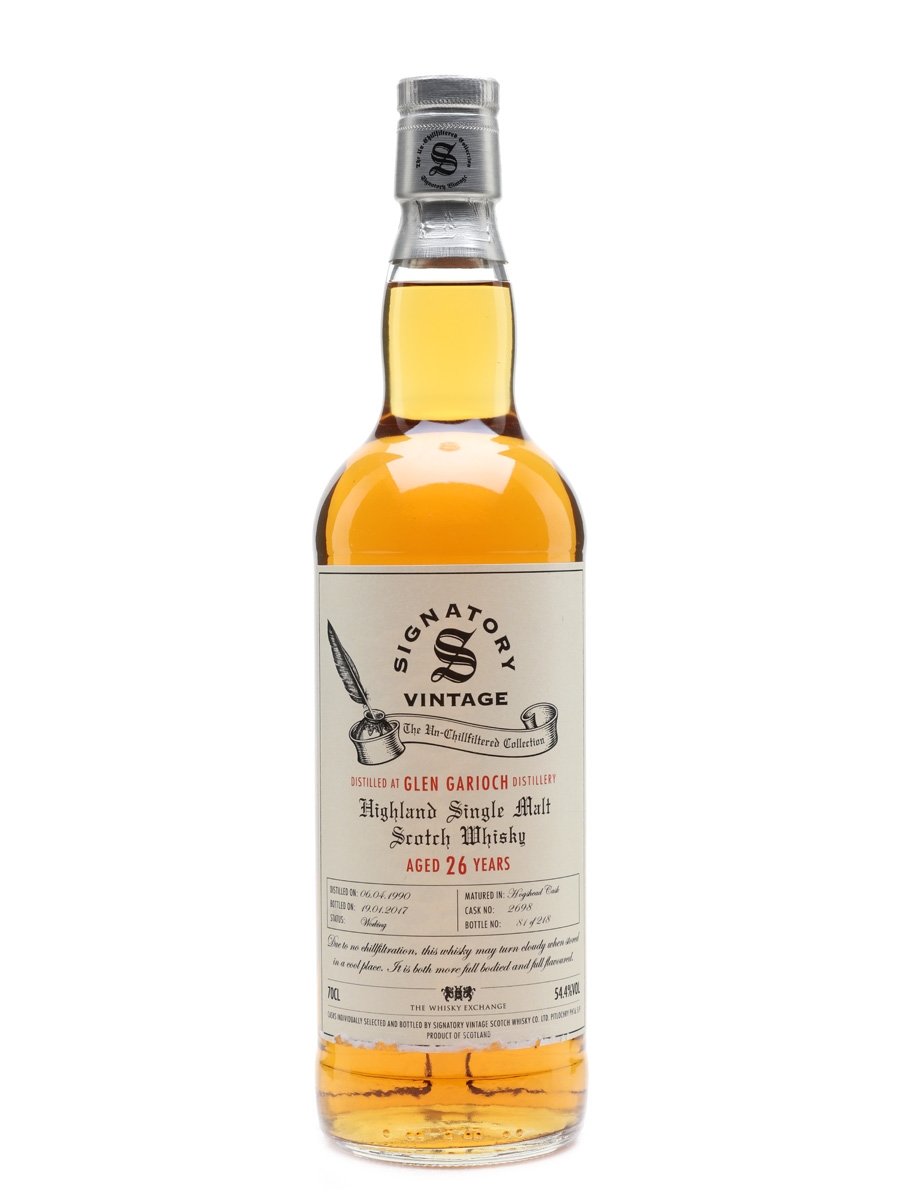 Glen Garioch 1990 26 Year Old The Whisky Exchange Bottled 2017 - Signatory Vintage 70cl / 54.4%