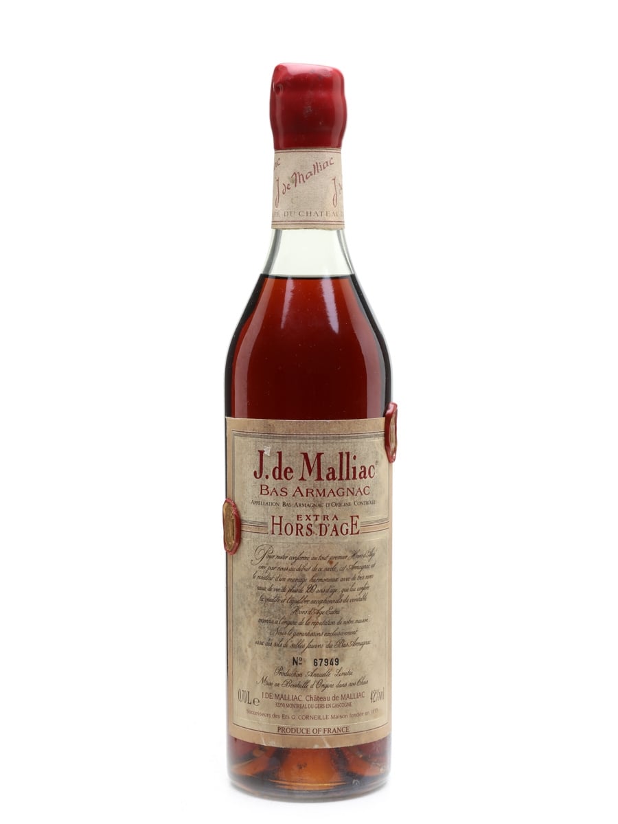 J De Malliac Hors D'Age - Lot 29596 - Buy/Sell Armagnac Online