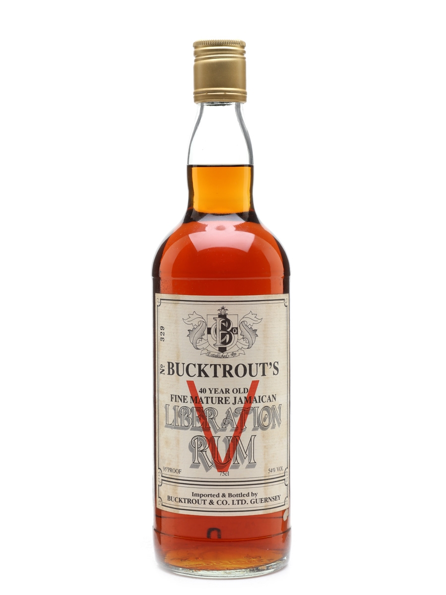 Bucktrout's 40 Year Old Jamaican Rum Distilled Pre 1945, Bottled 1985 75cl / 54%