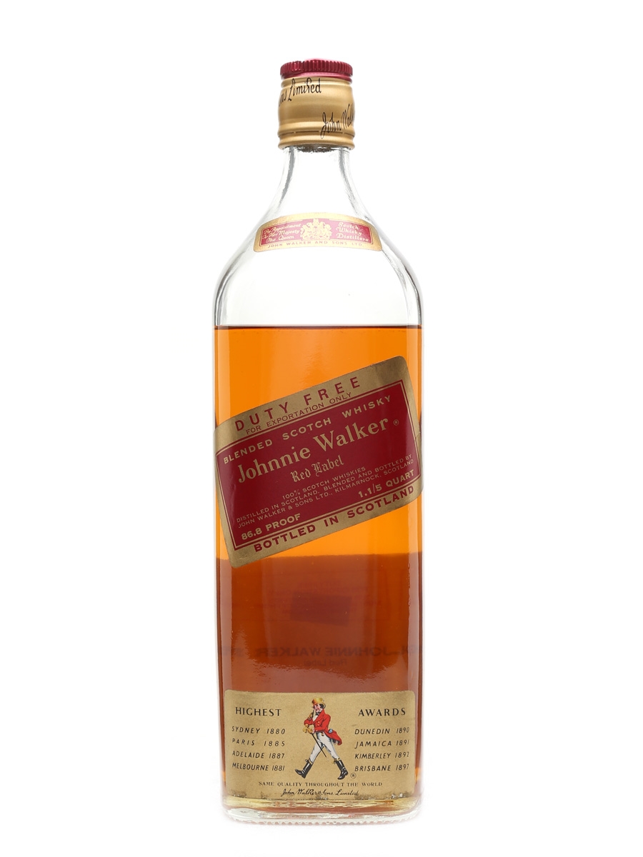 Johnnie Walker Red Label Bottled 1970s - Duty Free 114cl / 43.5%