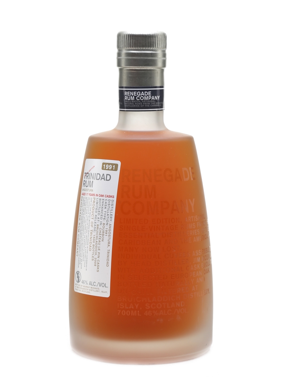 Angostura 1991 17 Year Old Trinidad Rum Bottled 2009 - Renegade Rum Company 70cl / 46%