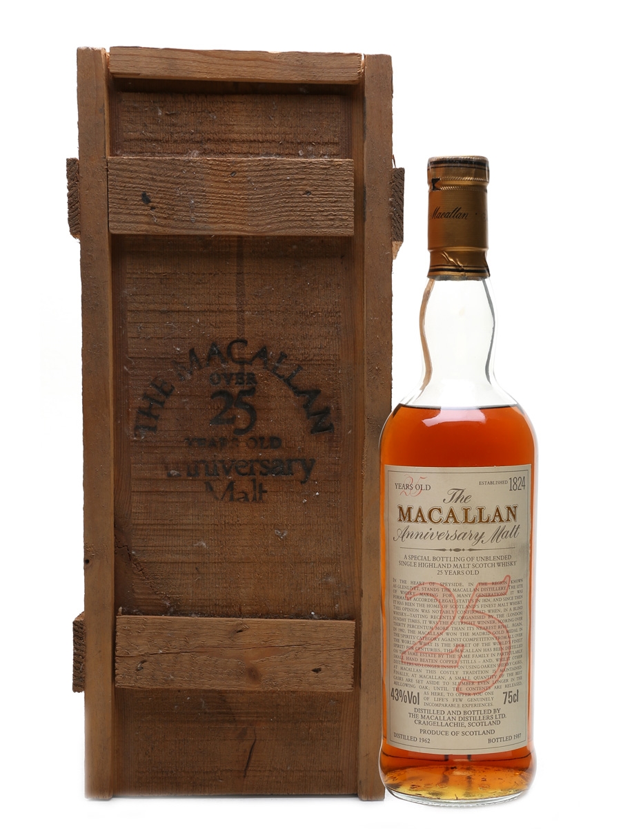 Macallan 1962 Anniversary Malt 25 Year Old 75cl / 43%