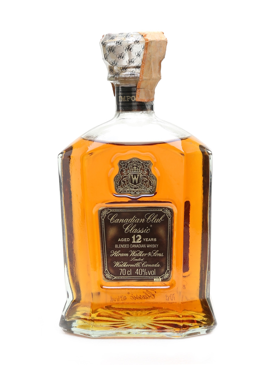 Canadian Club 12 Year Old Bottled 1980s 70cl / 40%