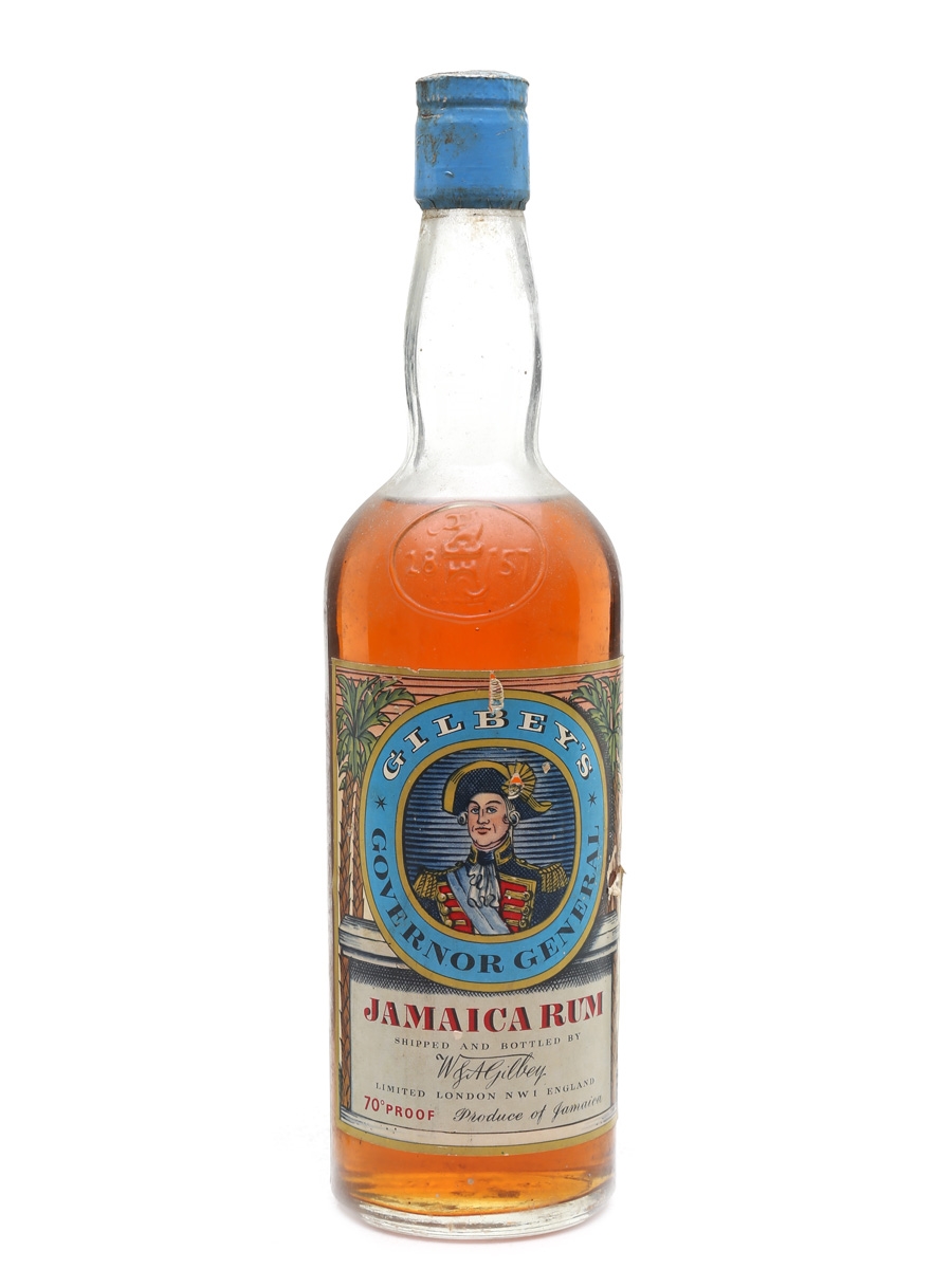 Gilbey's Governer General Jamaica Rum Bottled 1950s 75cl / 40%