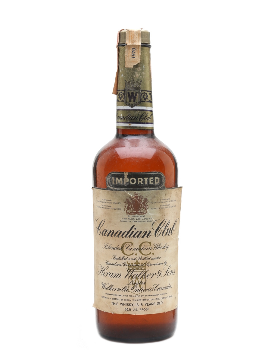 Canadian Club 1970 6 Year Old 75cl / 43.4%