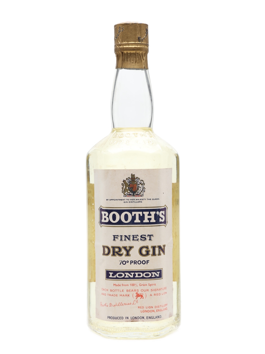 Booth's London Dry Gin Bottled 1964 75cl / 40%