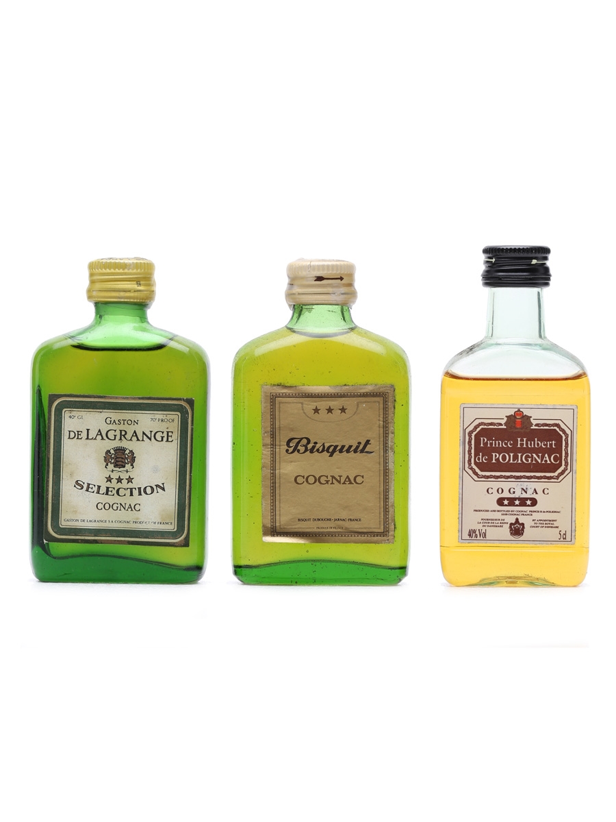 3 x Assorted Cognac Miniatures 