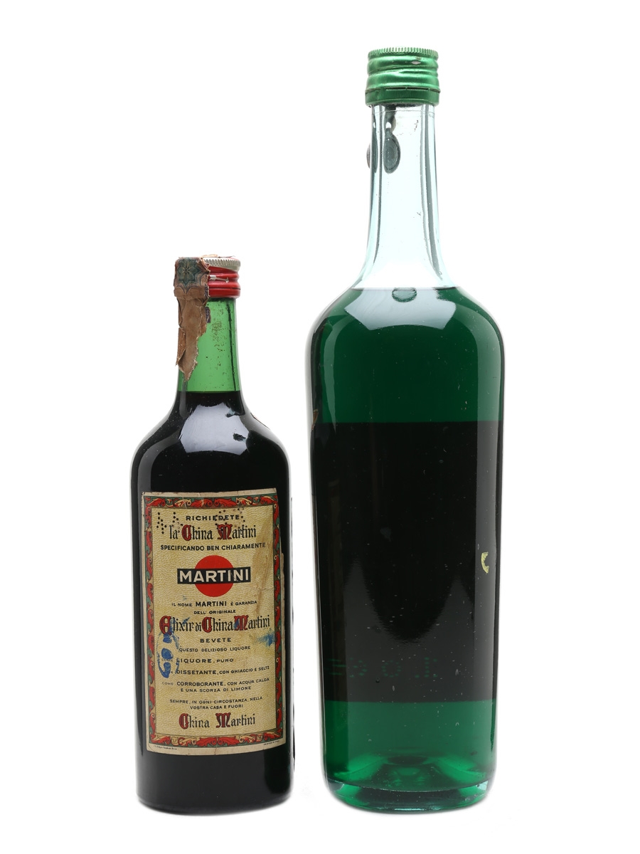 Ape Menta Liquore & Martini Elixir Di China - Lot 30923 - Buy/Sell Liqueurs  Online