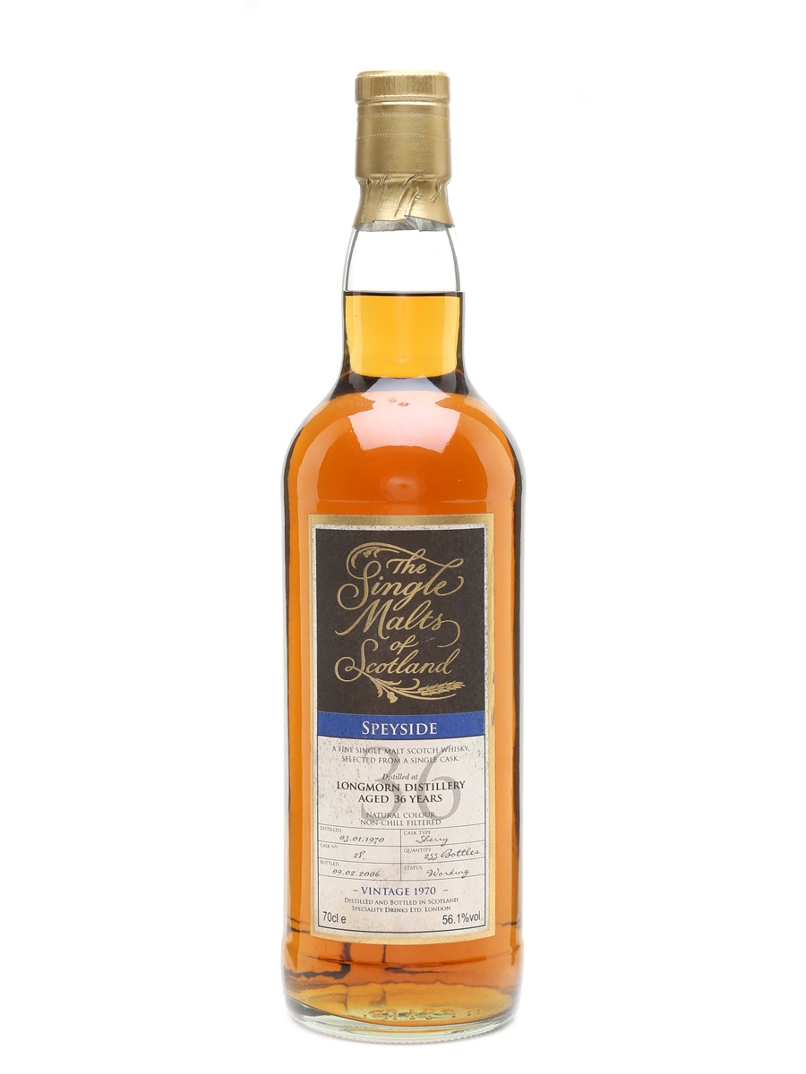 Longmorn 1970 36 Year Old - Speciality Drinks 70cl / 56.1%