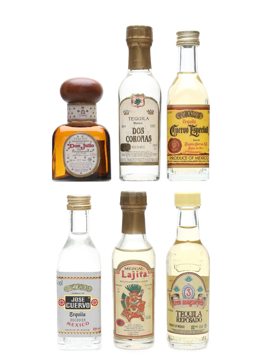Mezcal & Tequila Lajita, Don Julio, Jose Cuervo, Don Coronas 6 x 5cl