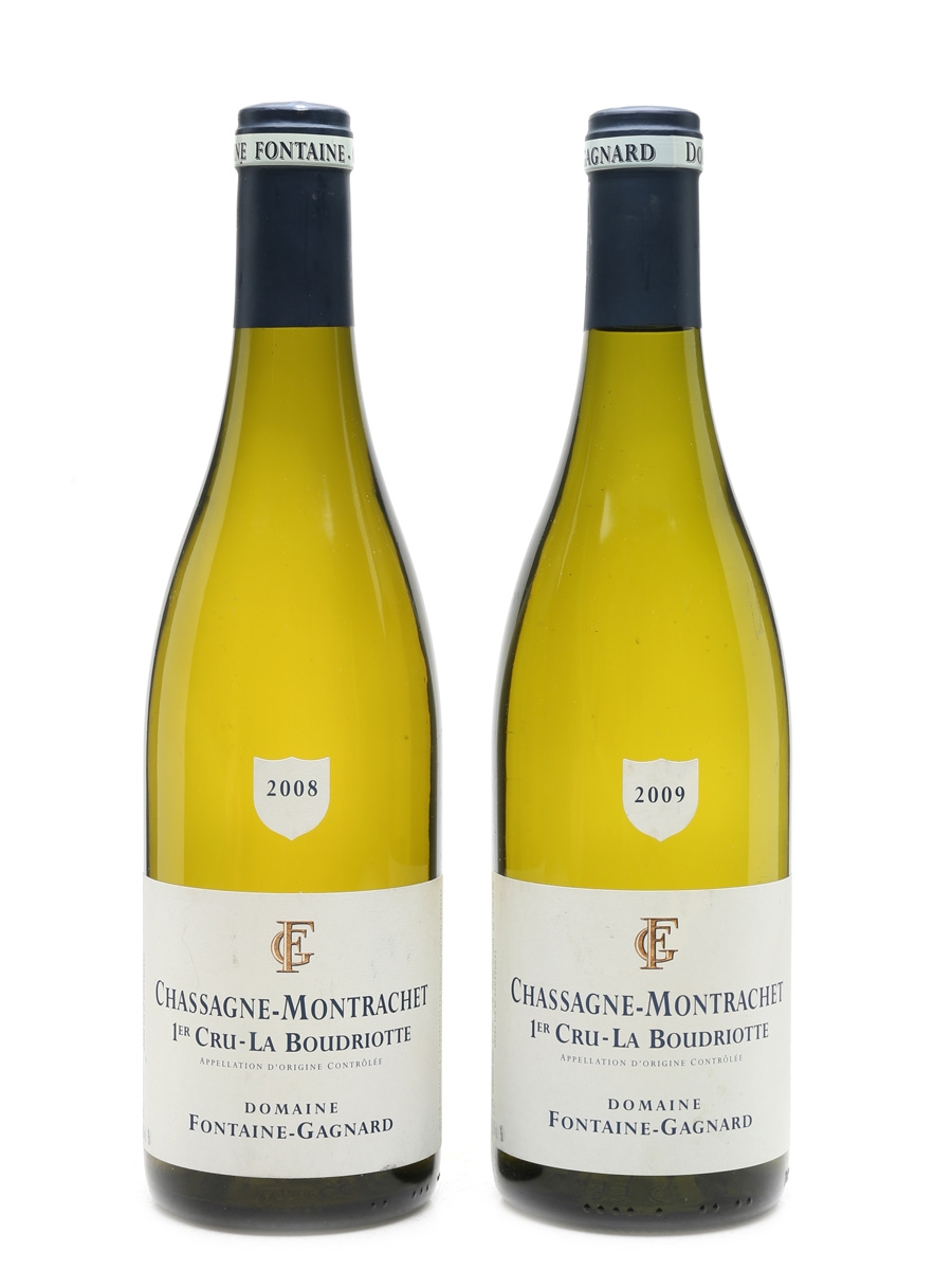 Chassagne Montrachet Fontaine Gagnard 1er Cru White Burgundy 2008 & 2009 2 x 75cl / 13.5%
