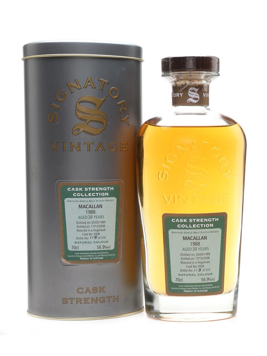 Macallan 1988 20 Year Old - Lot 31729 - Buy/Sell Macallan Whisky