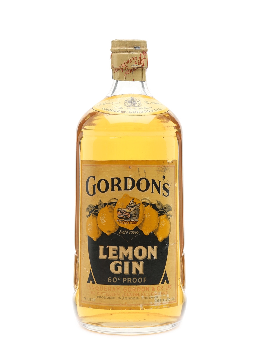 Gordon's Lemon Gin Spring Cap Bottled 1950s 75cl / 34%