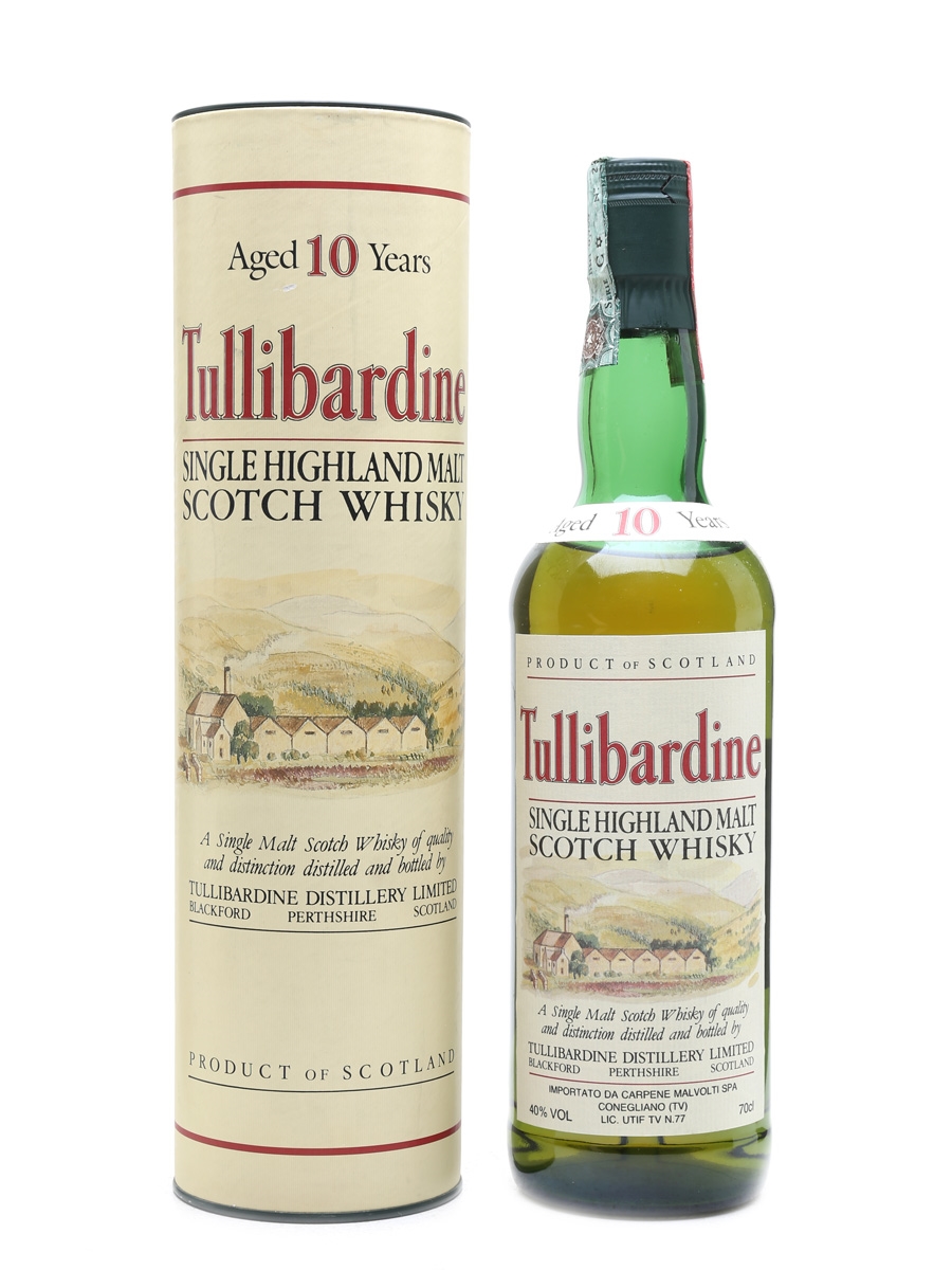 Tullibardine 10 Year Old Bottled 1990s - Carpene Malvolti 70cl / 40%