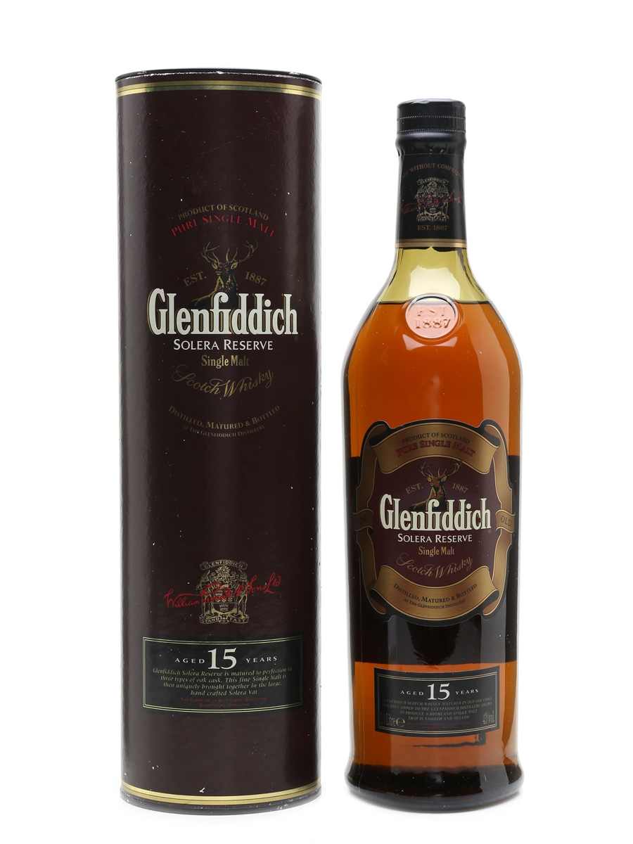 Glenfiddich 15 Year Old Solera Reserve 100cl / 43%