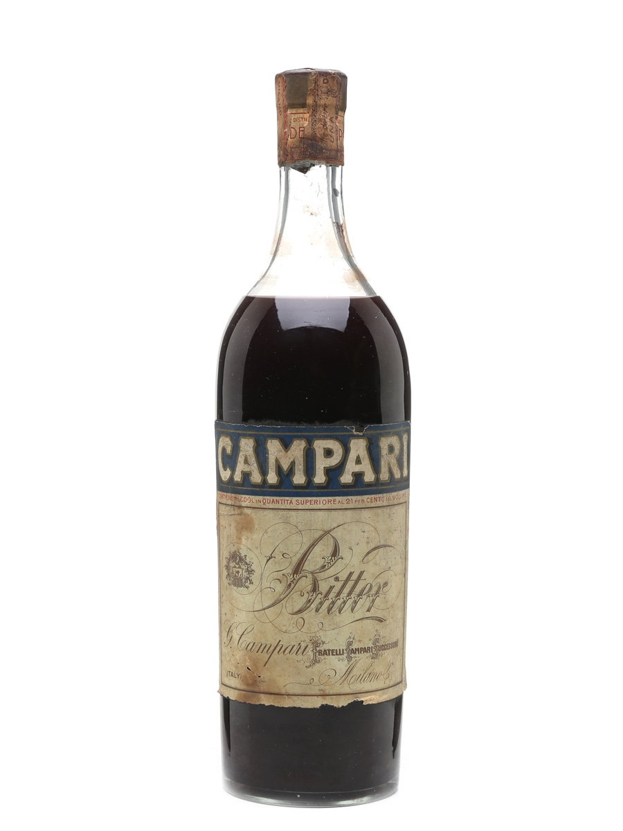 Campari Bitter Bottled 1940s 100cl / 21%