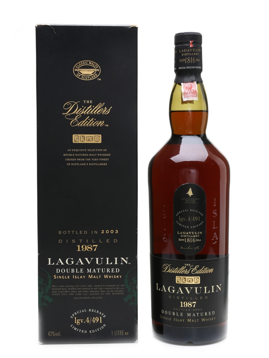 Lagavulin 1987 Distillers Edition Bottled 2003 100cl / 43%