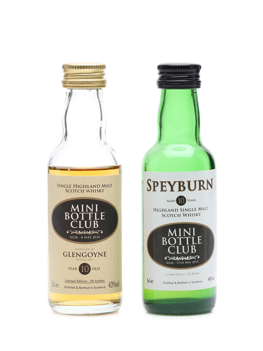 Glengoyne & Speyburn Mini Bottle Club 50 Bottle Only Miniature