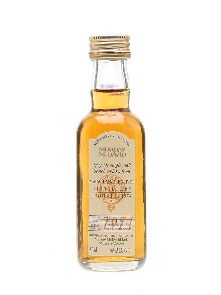 Macallan Glenlivet 1974 21 Year Old Bottled 1996 - Murray McDavid 5cl / 46%