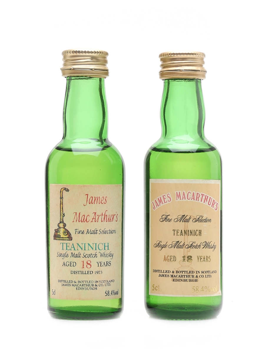 Teaninich 18 Year Old & 1973 James MacArthur's 2 x 5cl / 58.4%