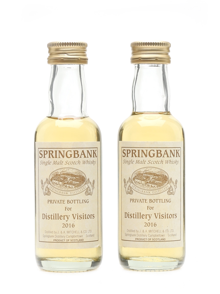 Springbank Distillery Visitors 2016 Private Bottling 2 x 5cl / 46%