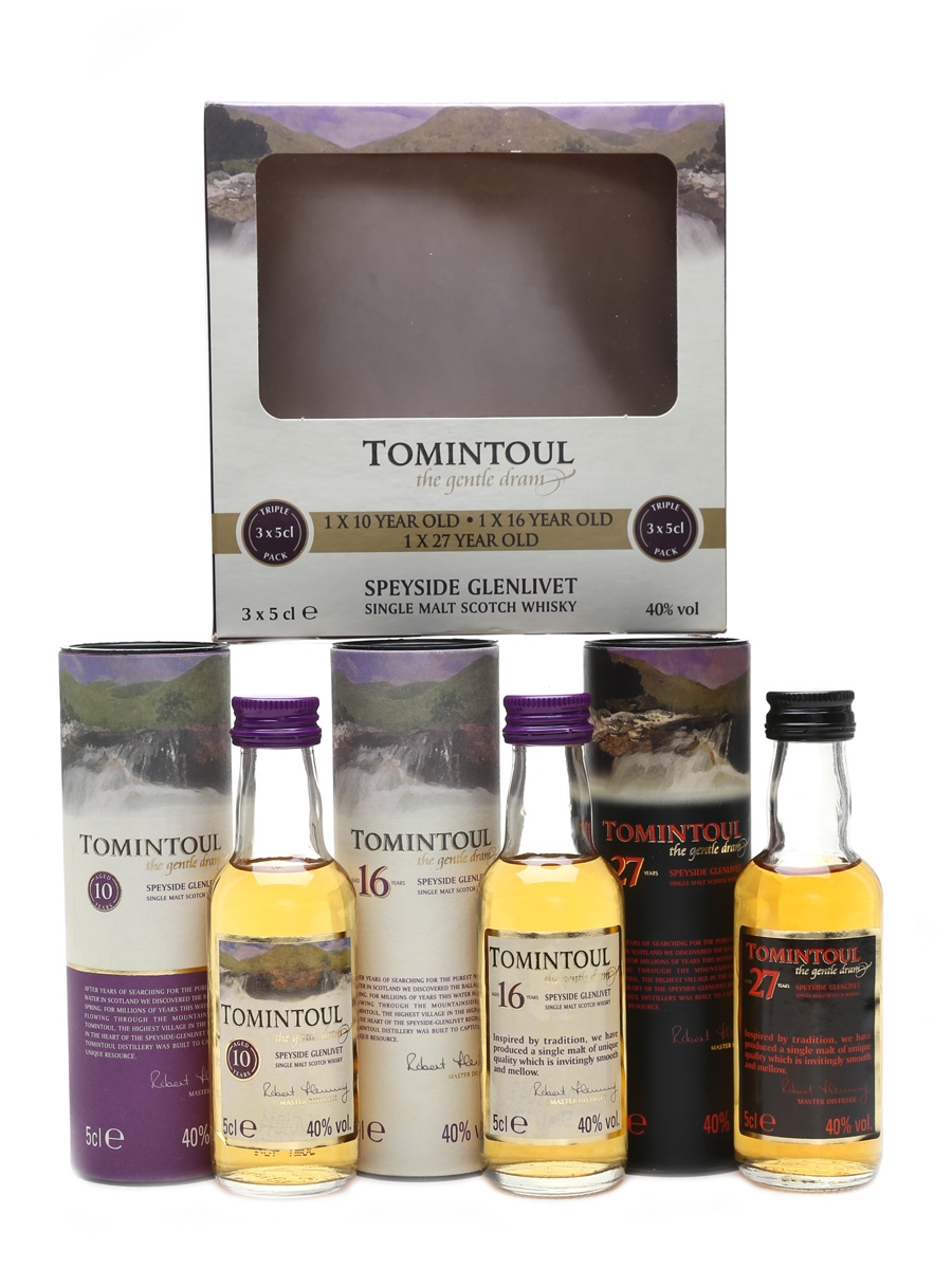 Tomintoul - The Gentle Dram 10, 16 & 27 Year Old 3 x 5cl / 40%