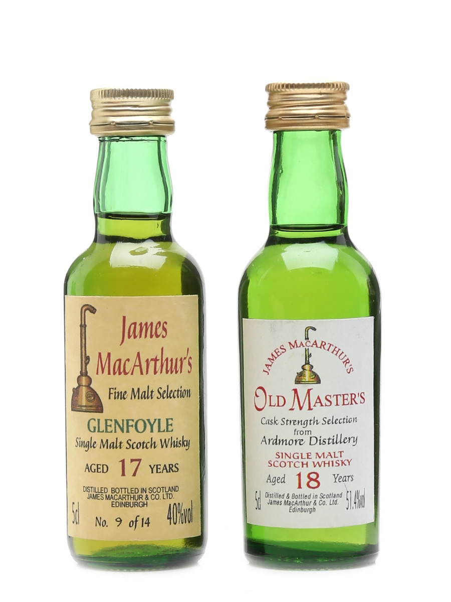 Ardmore 18 Year Old & Glenfoyle 17 Year Old James MacArthur's 5cl
