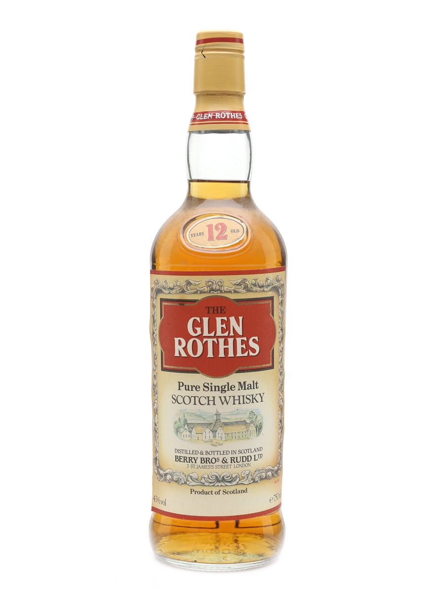 Glenrothes 12 Year Old Bottled 1980s 75cl / 43%
