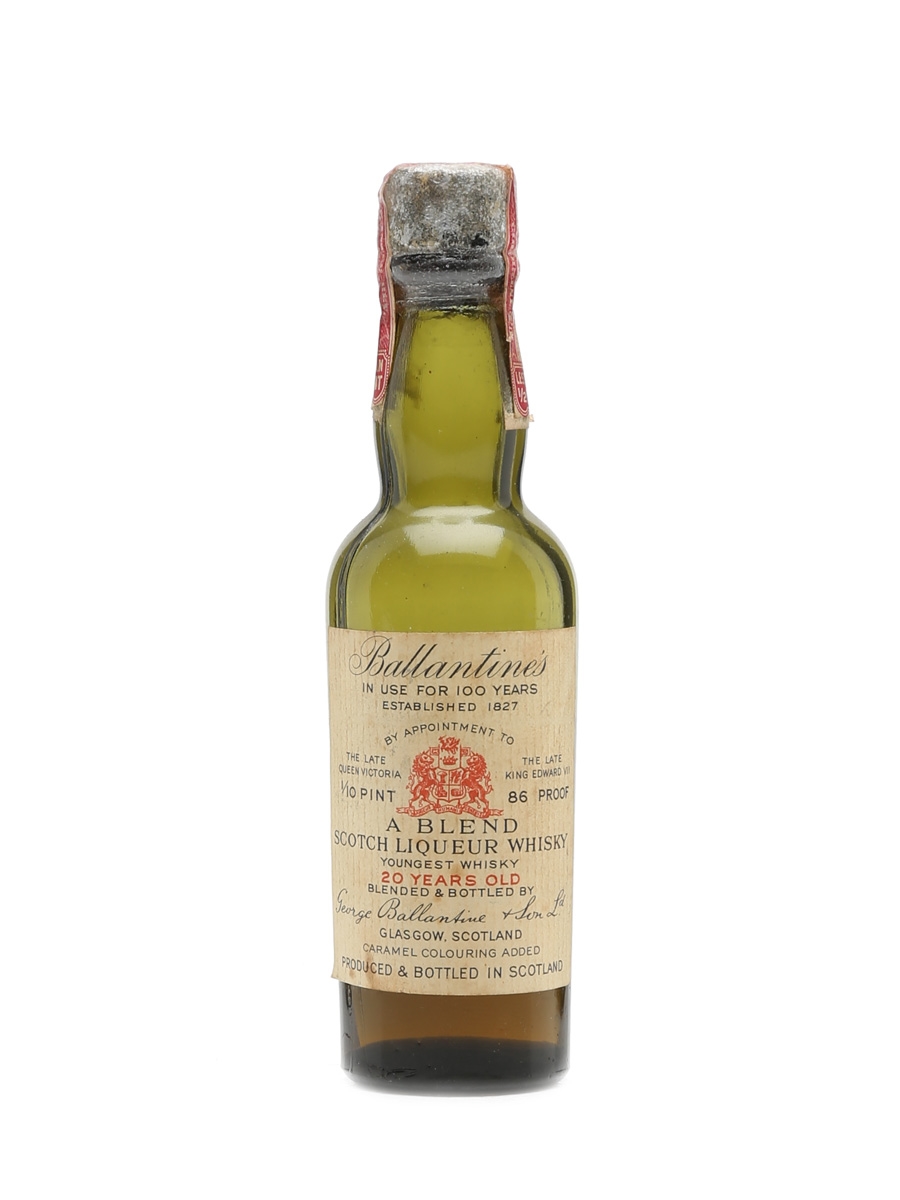Ballantine's 20 Years Old Bottled 1940s Miniature / 49%