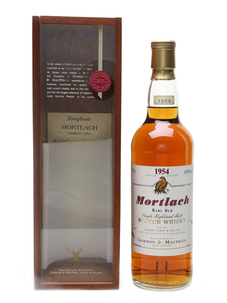 Mortlach 1954 Single Cask Bottled 2008 - Gordon & MacPhail 70cl / 43%