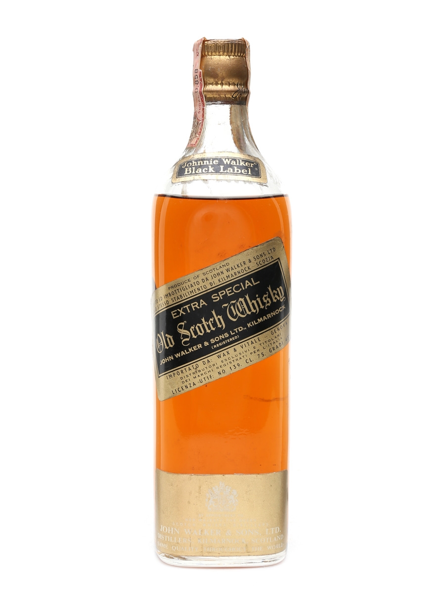 Johnnie Walker Black Label Bottled 1960s - Wax & Vitale 75cl / 43%