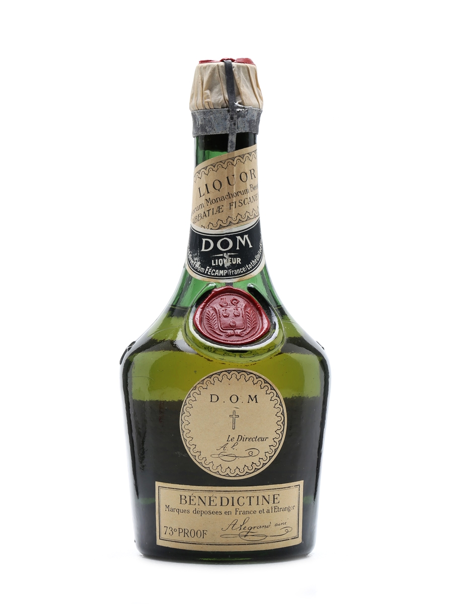Benedictine DOM Liqueur Bottled 1950s 37.5cl / 42%
