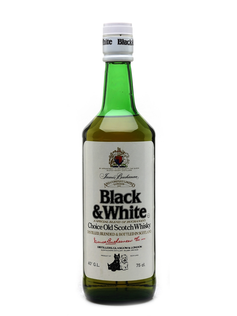 Black & White Bottled 1980s - Bacardi 75cl / 40%
